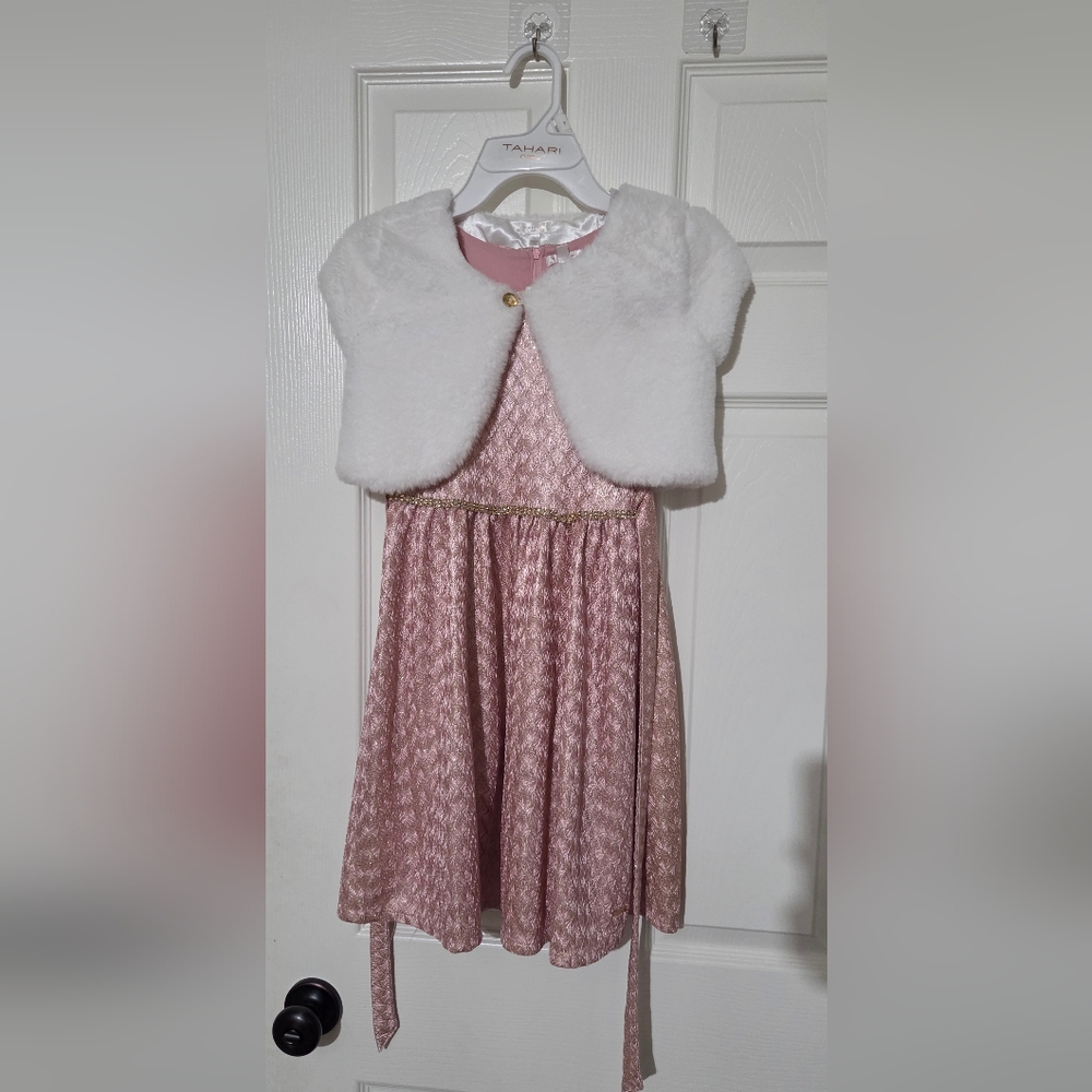 Tahari Girl Pink Dress